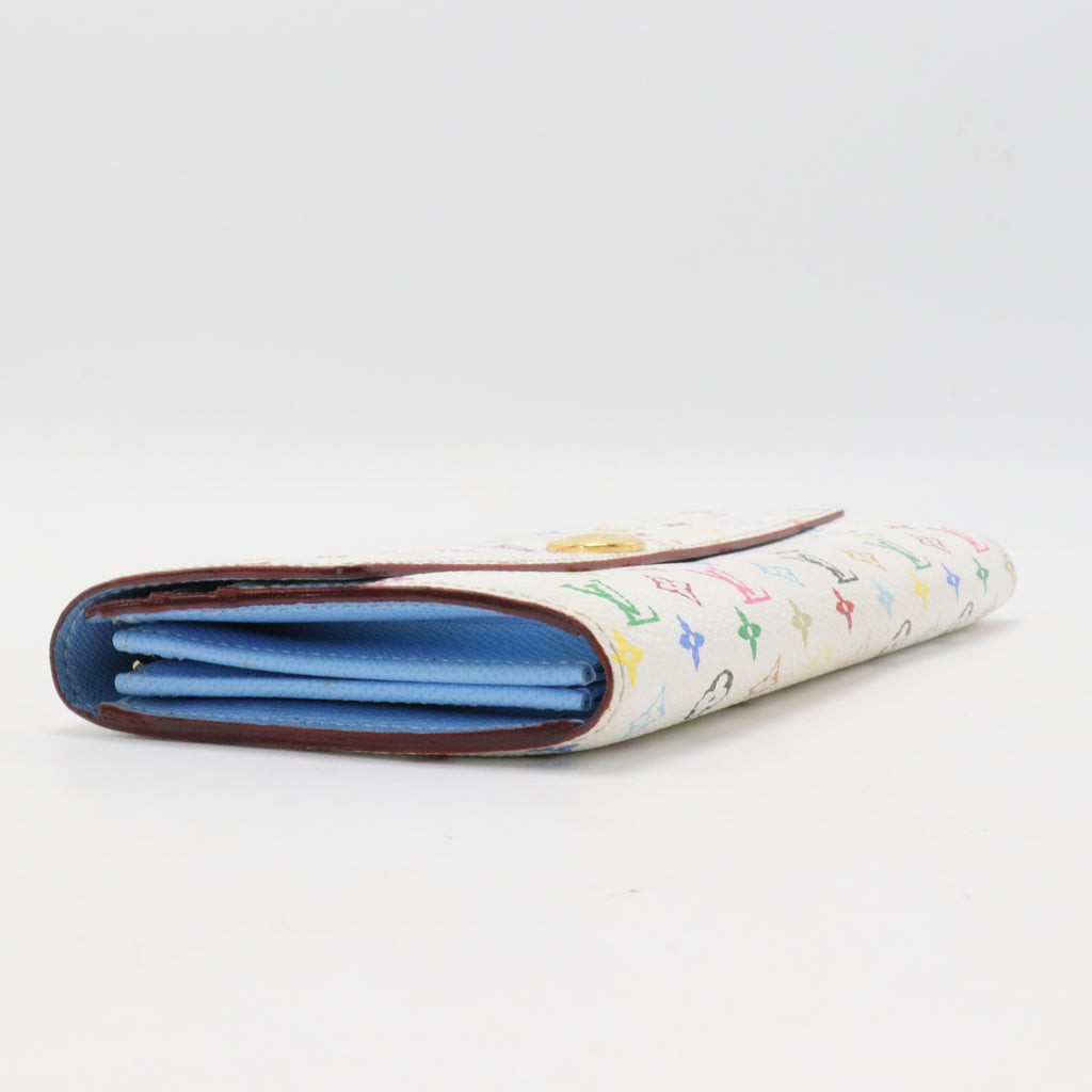 Monogram Multicolor Sarah Wallet White