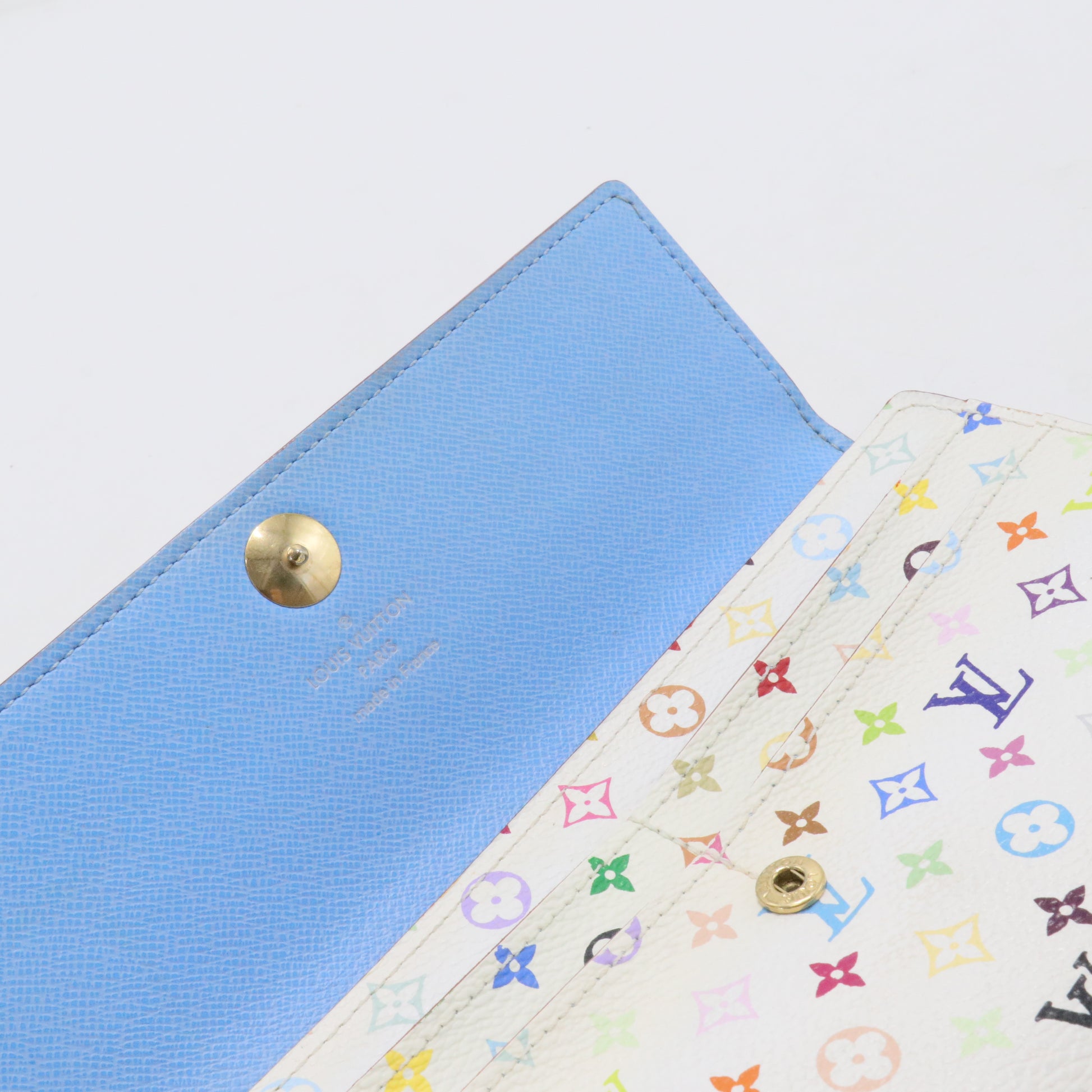 Monogram Multicolor Sarah Wallet White