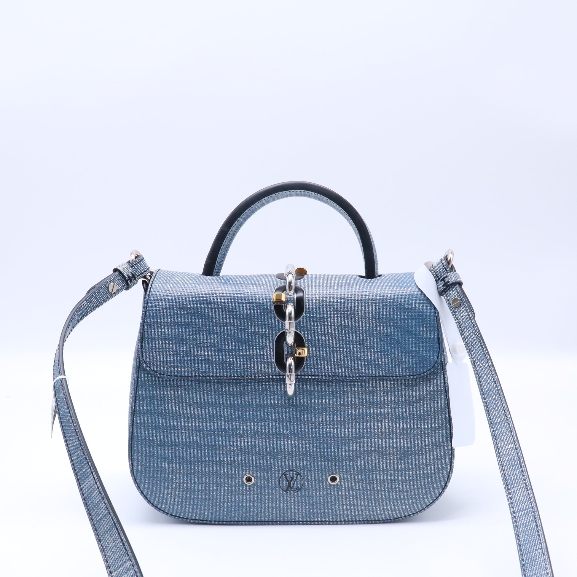 Louis Vuitton Chain It Handbag Damier Matel PM twins B22389