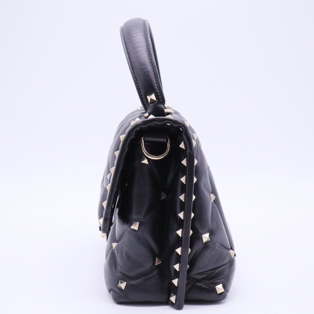 Candystud Top Handle Bag Leather Medium