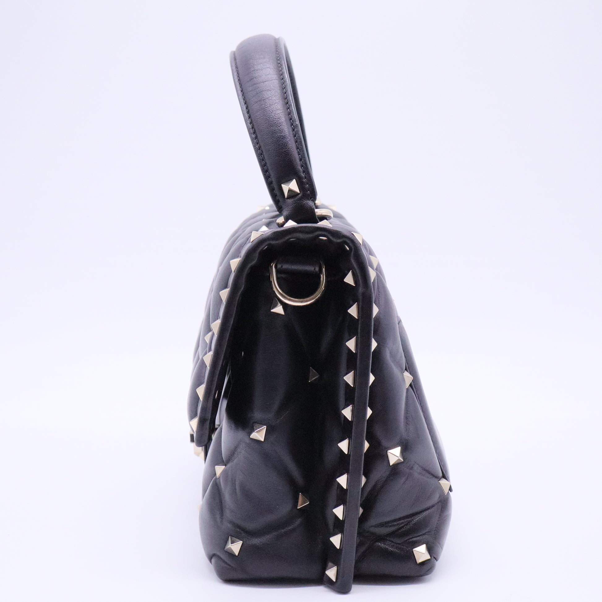 Candystud Top Handle Bag Leather Medium