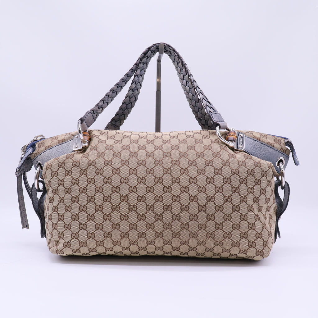 Bamboo Bar Shoulder Bag GG Canvas Medium B21866