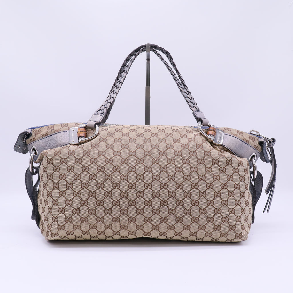 Bamboo Bar Shoulder Bag GG Canvas Medium B21866