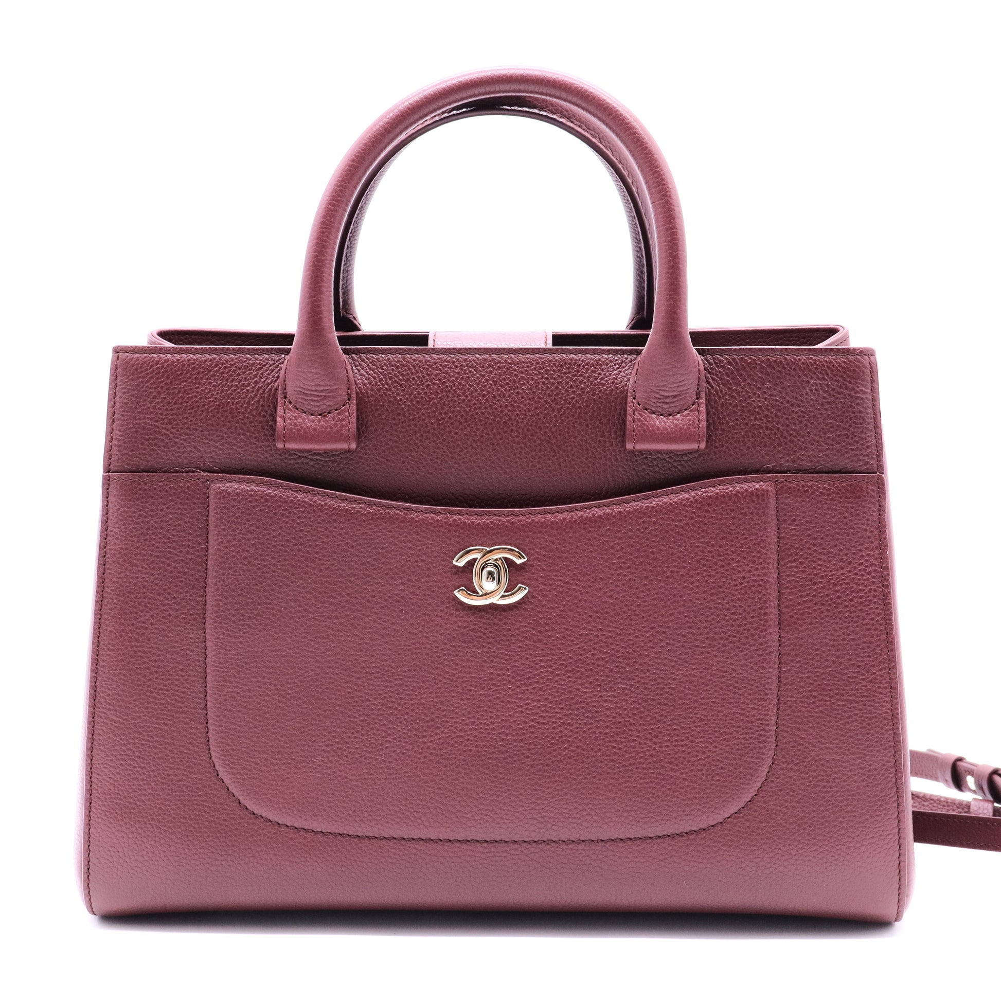 Neo Executive Tote Grained Calfskin Small