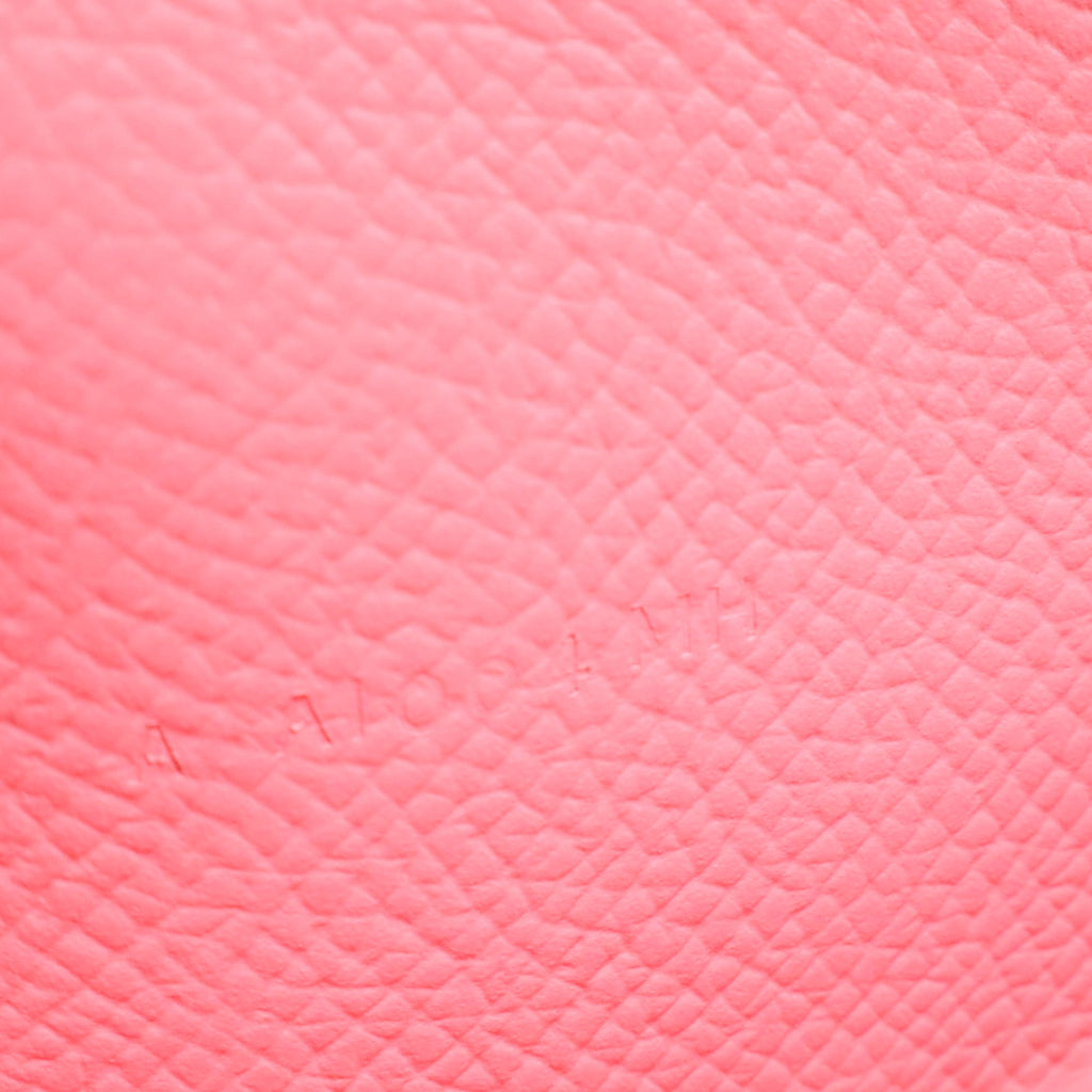 Hermes Kelly Classique To Go wallet in pink Epsom leather twins