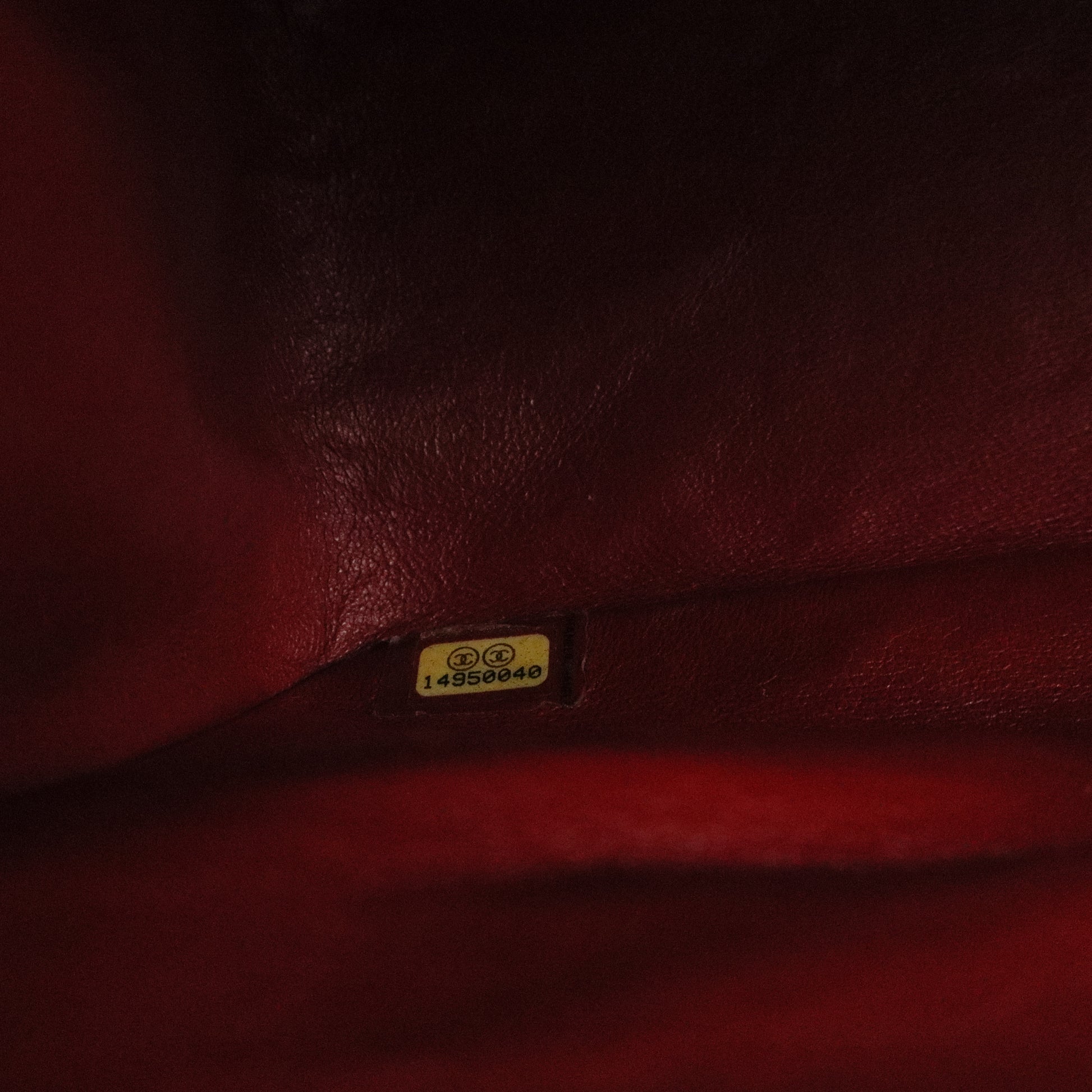 Chanel Red Quilted Lambskin Leather Classic Jumbo Double Flap Bag Twins LDJ3139