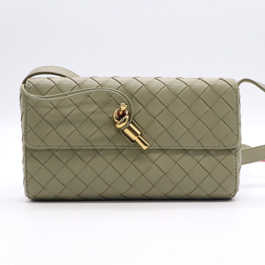 Andiamo Shoulder Bag Intrecciato Leather Twins LDJ3119