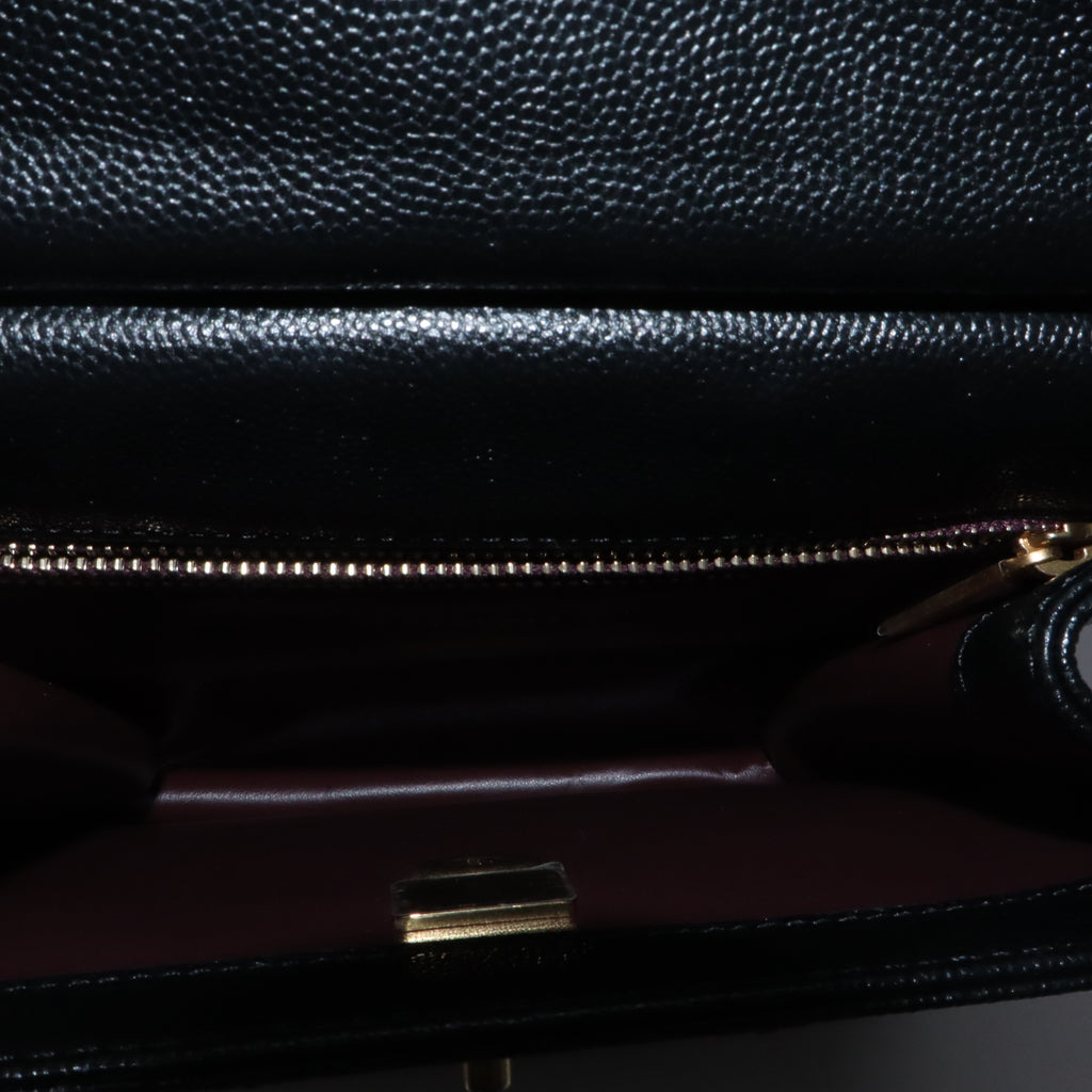 Chanel Top Chain CC Square Crossbody Bag Quilted Caviar twins LDJ5887