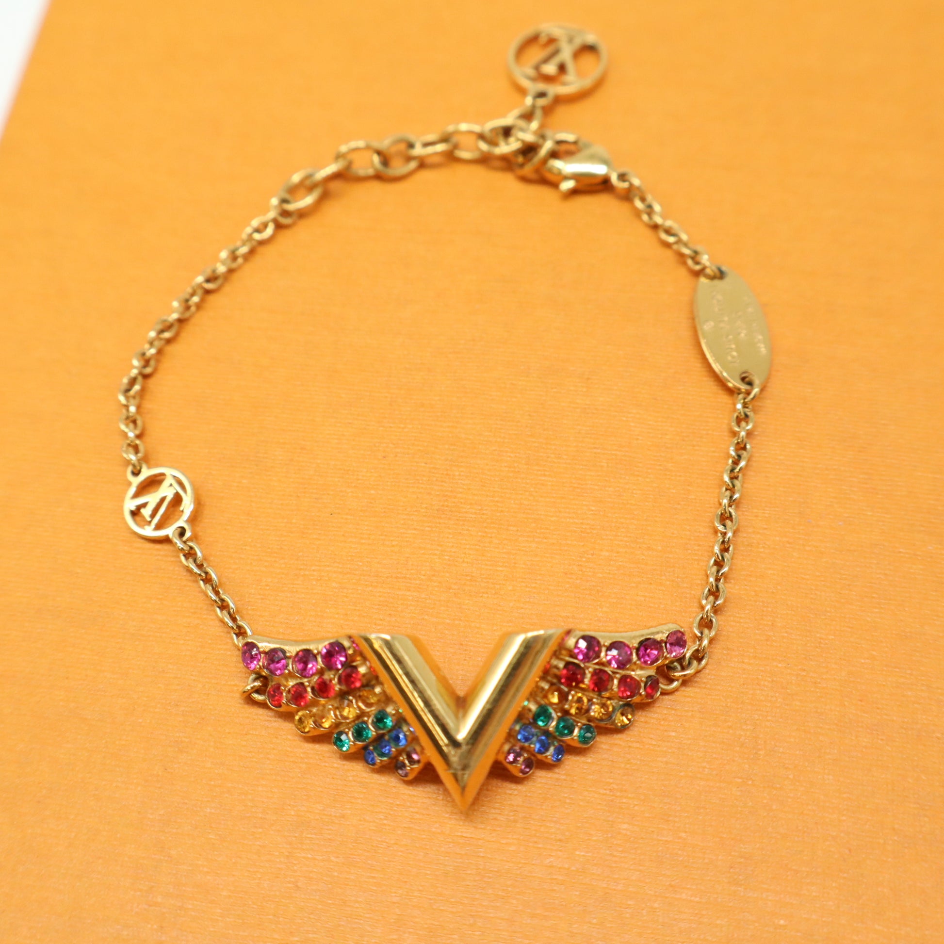 Louis Vuitton Essential V California Dreaming Bracelet Metal with Crystals Twins W21793