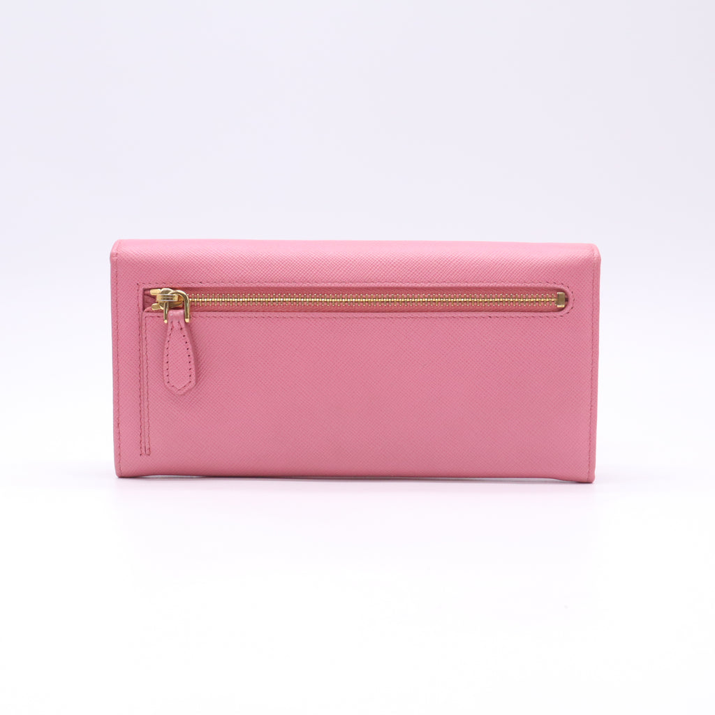 Peonia Saffiano Metal Leather Continental Wallet W22711