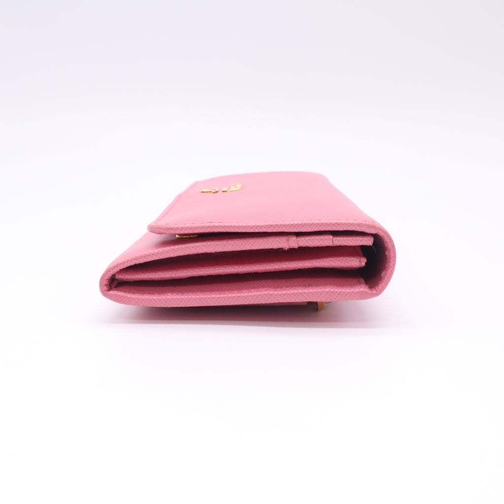 Peonia Saffiano Metal Leather Continental Wallet W22711