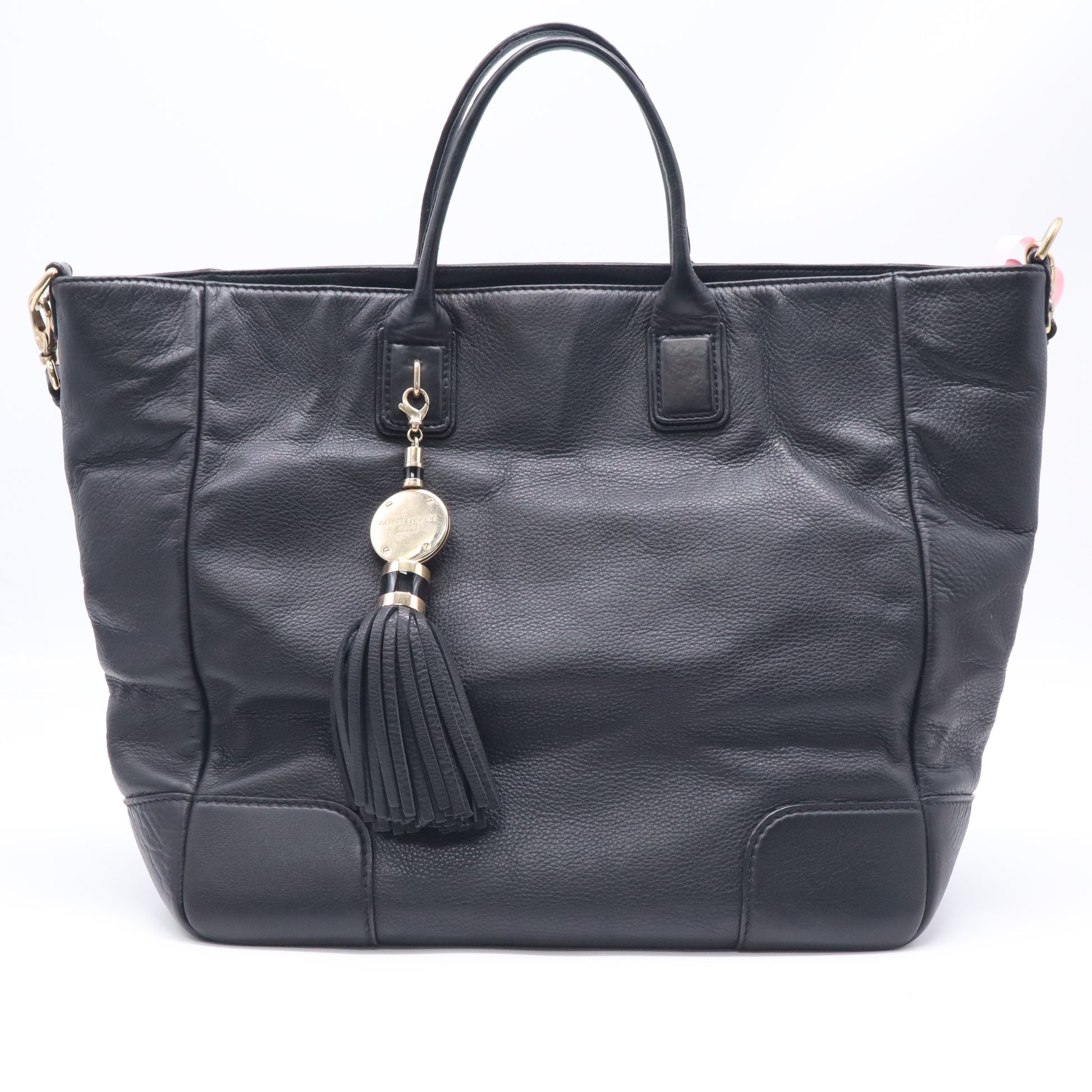 Versace Grained Leather Elettra Vanitas Tote Bag  Twins LDJ5884