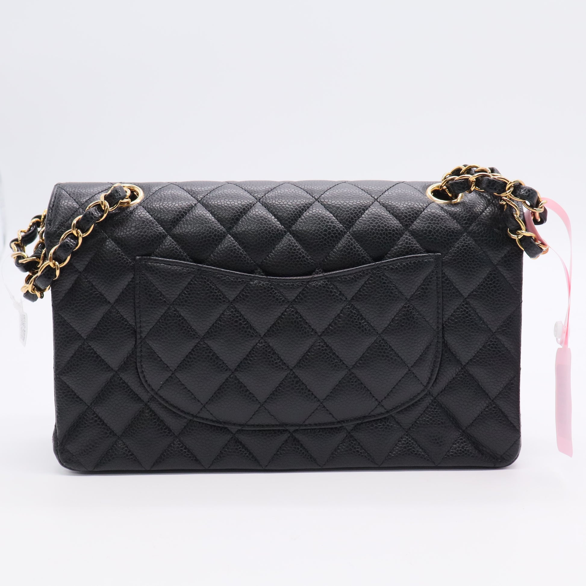 Chanel Caviar Quilted Medium Double Flap Black Twins LDJ3138