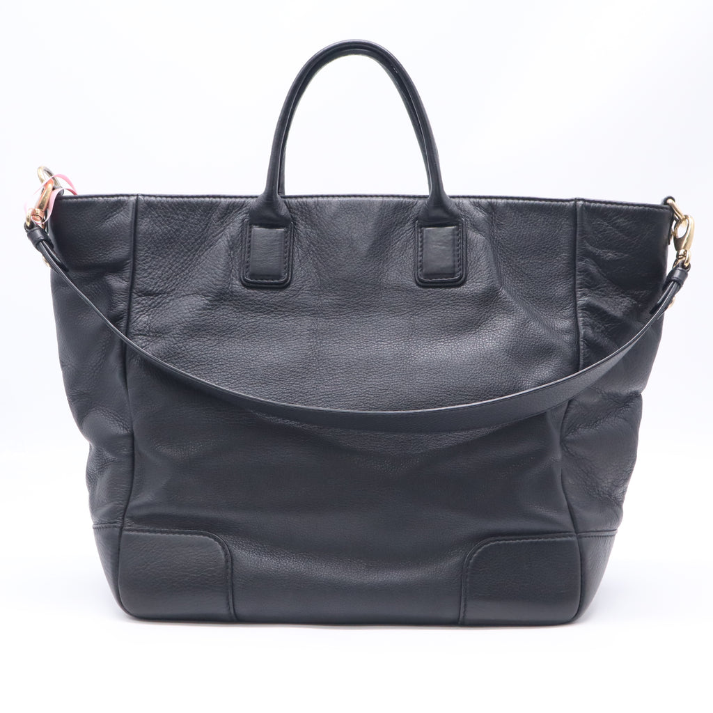 Versace Grained Leather Elettra Vanitas Tote Bag  Twins LDJ5884