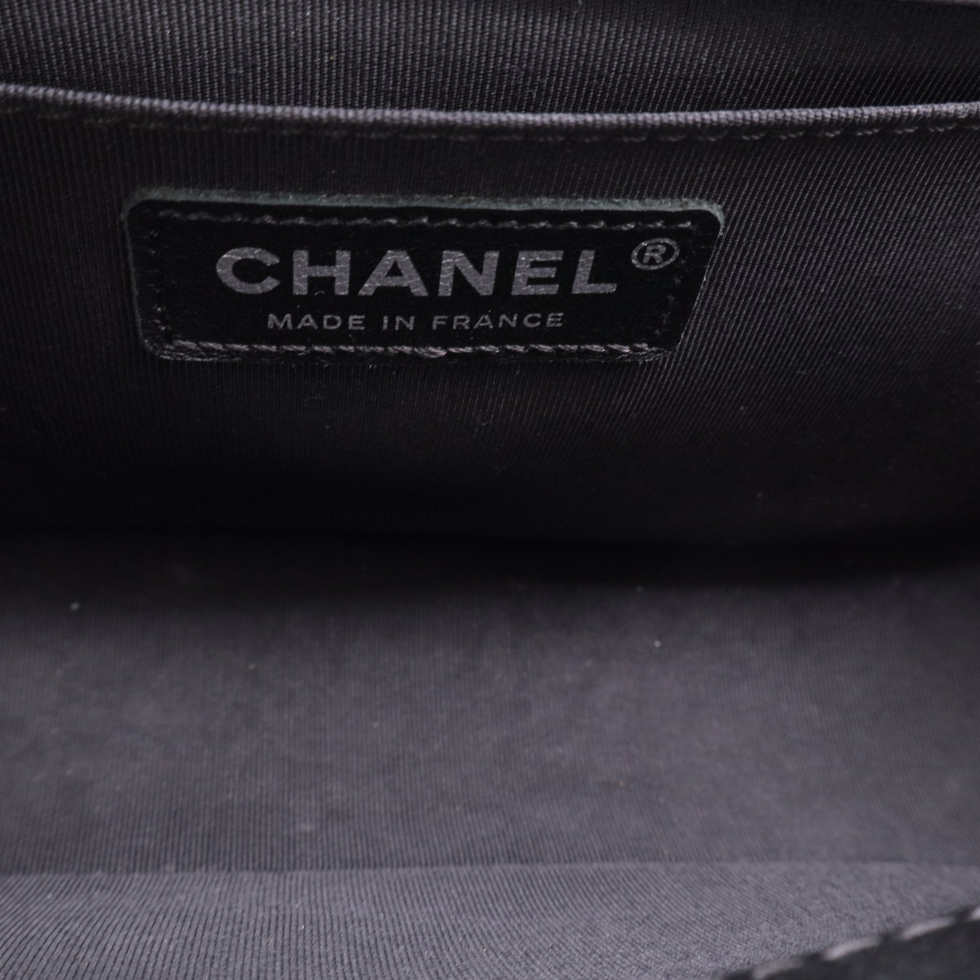 Chanel Boy Flap bag in black quilted calfskin leather twins