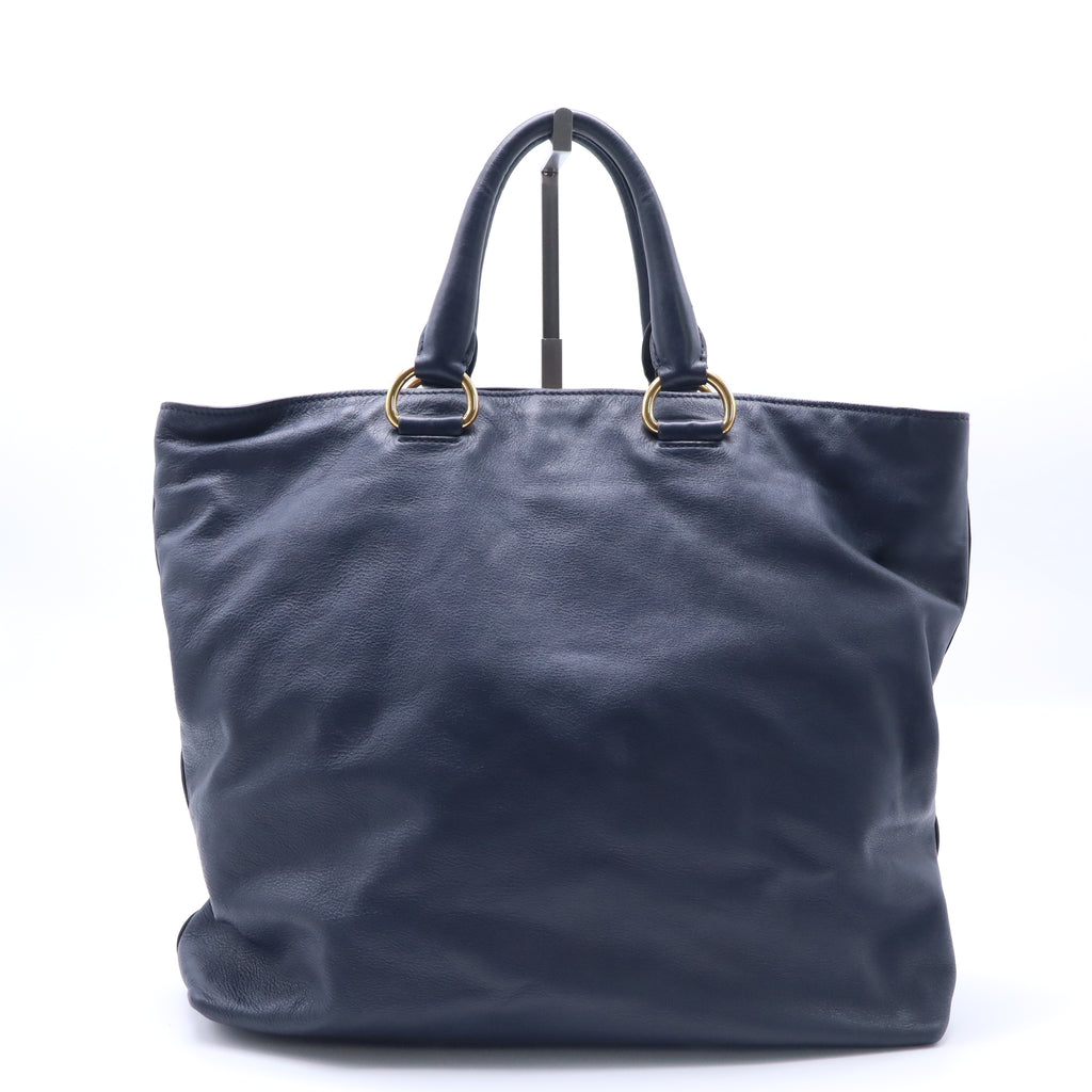 Convertible Shopper Tote Vitello Daino Large Twins B22275