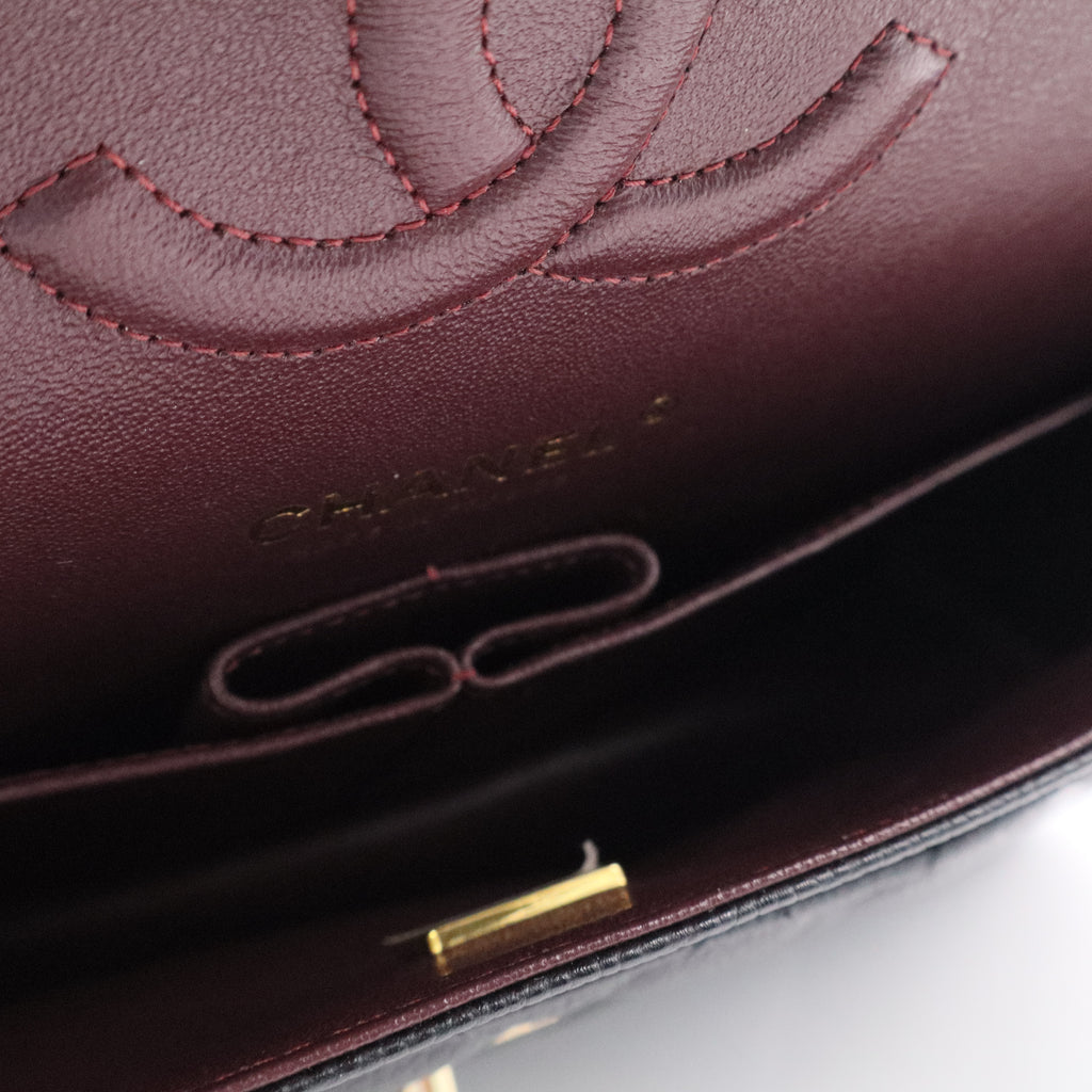 Chanel Caviar Quilted Medium Double Flap Black Twins LDJ3138