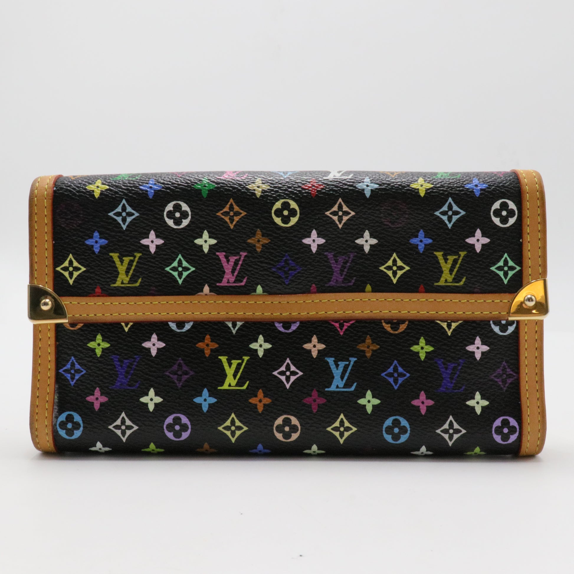 Monogram Multicolor Porte Tresor International Wallet Black