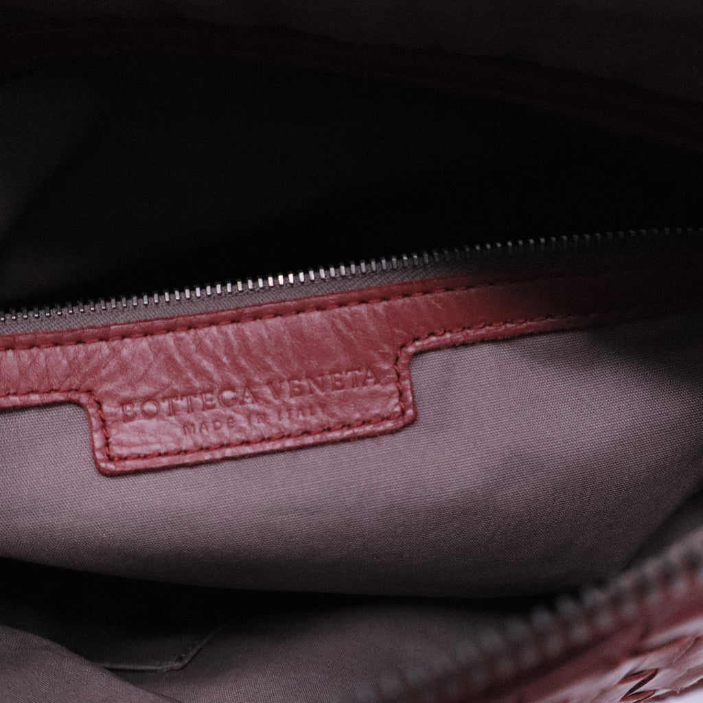 Zip Shoulder Bag Intrecciato Nappa Large