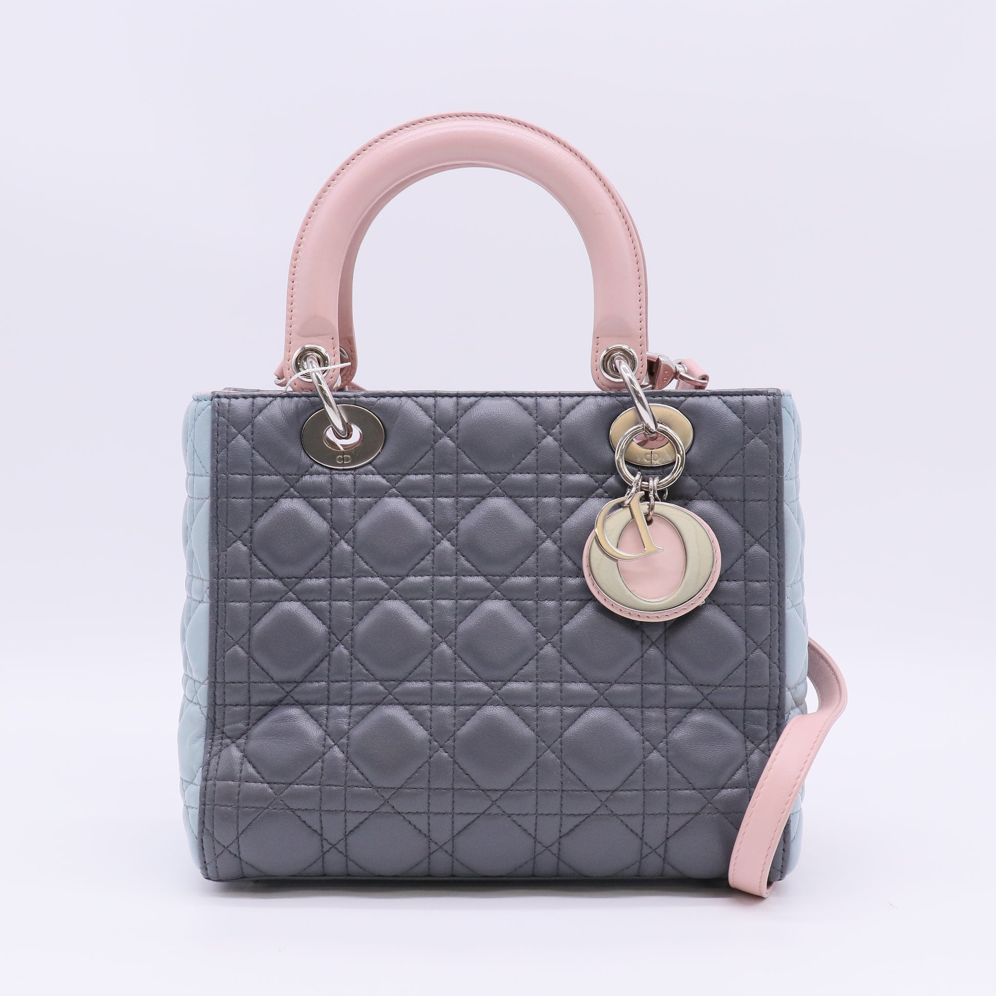 Christian Dior Tricolor Medium Lady Dior Bag Twins LDJ5690