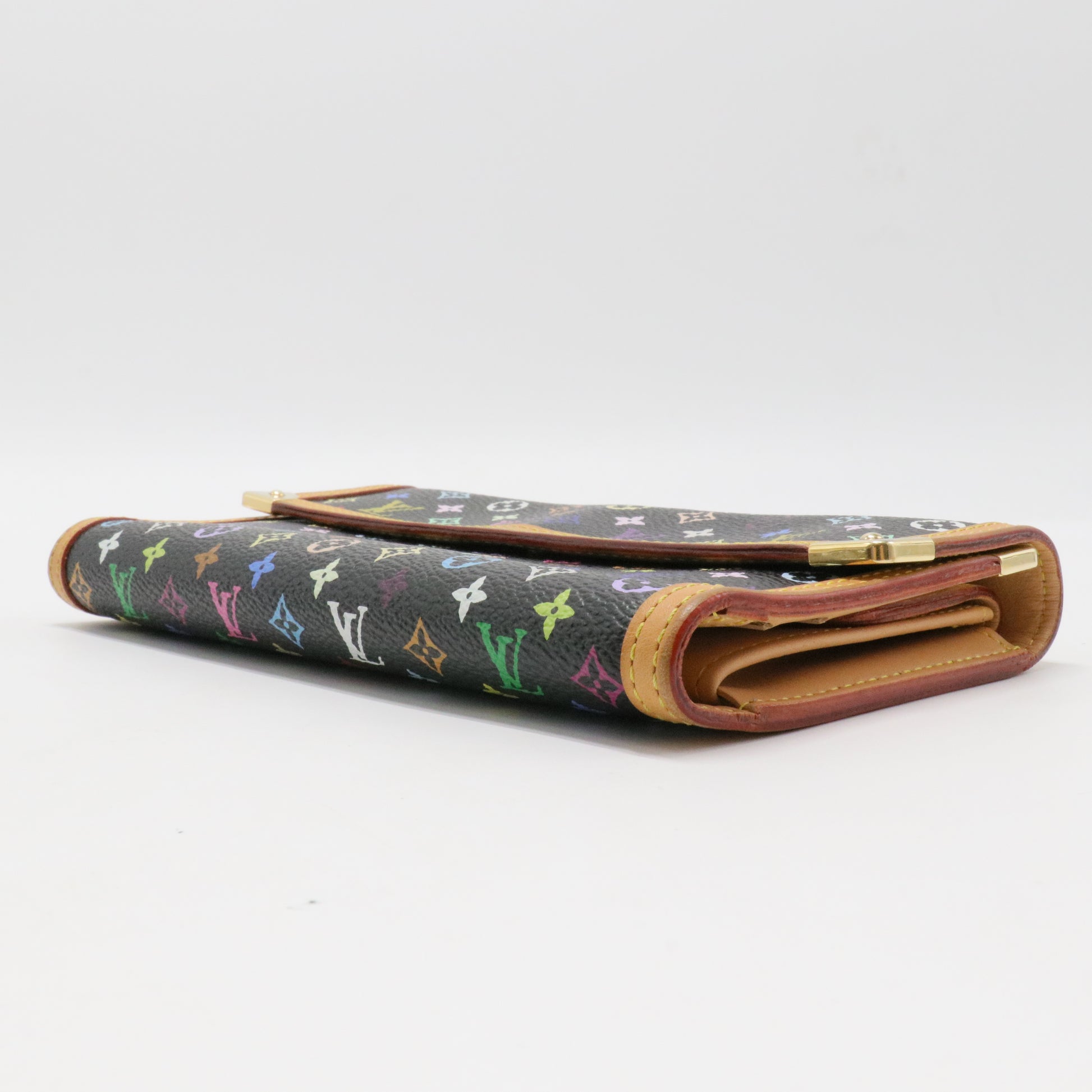 Monogram Multicolor Porte Tresor International Wallet Black