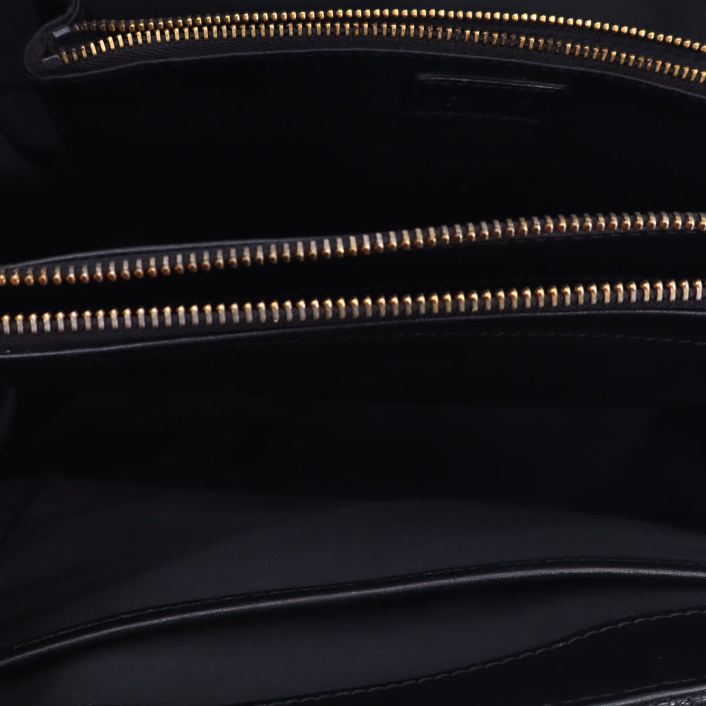 Versace Black Patent Leather Vanitas Icon Tote Twins LDJ5880