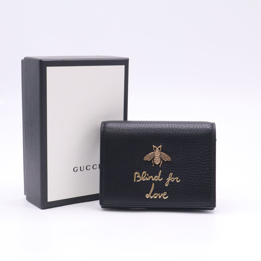 Gucci Blind for Love Bee Compact Wallet W22726