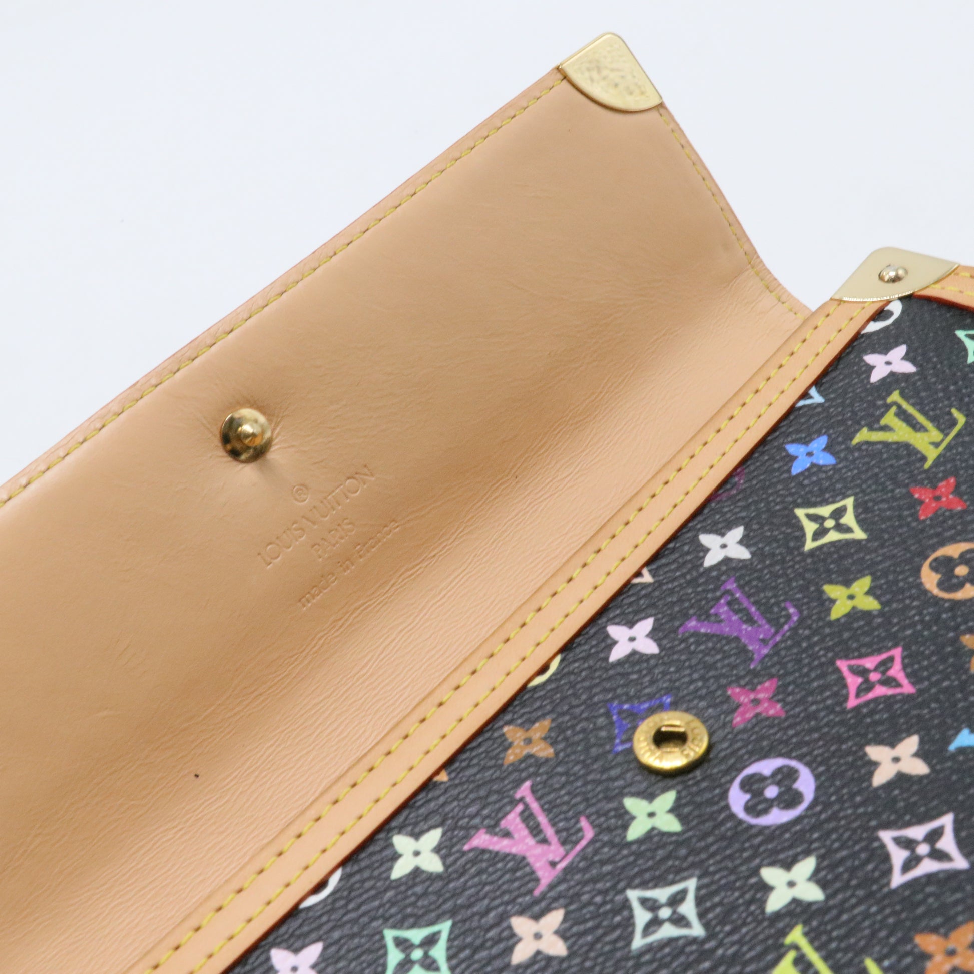 Monogram Multicolor Porte Tresor International Wallet Black