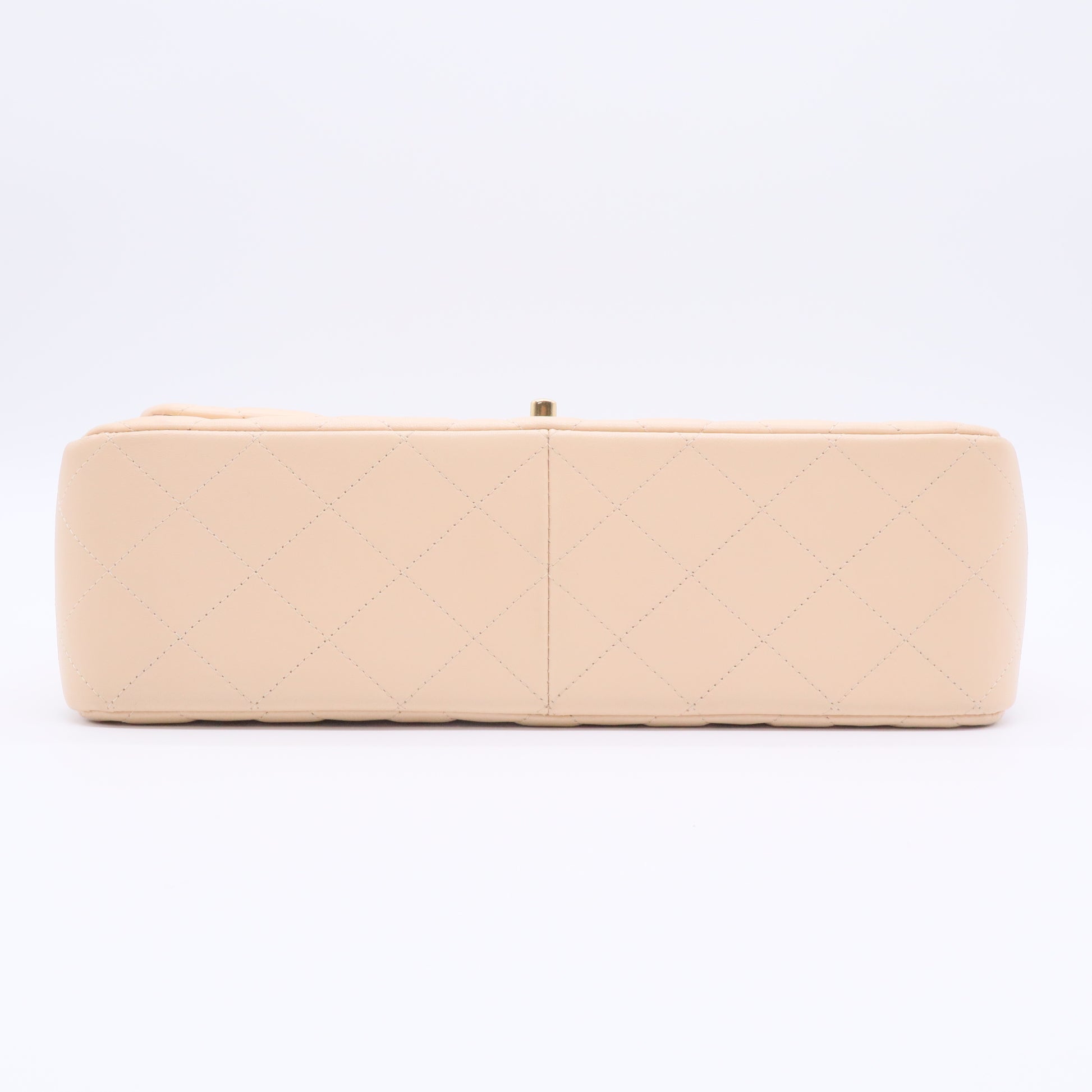 Classic Double Flap Jumbo 2-Ways Flap Handbag Beige twins