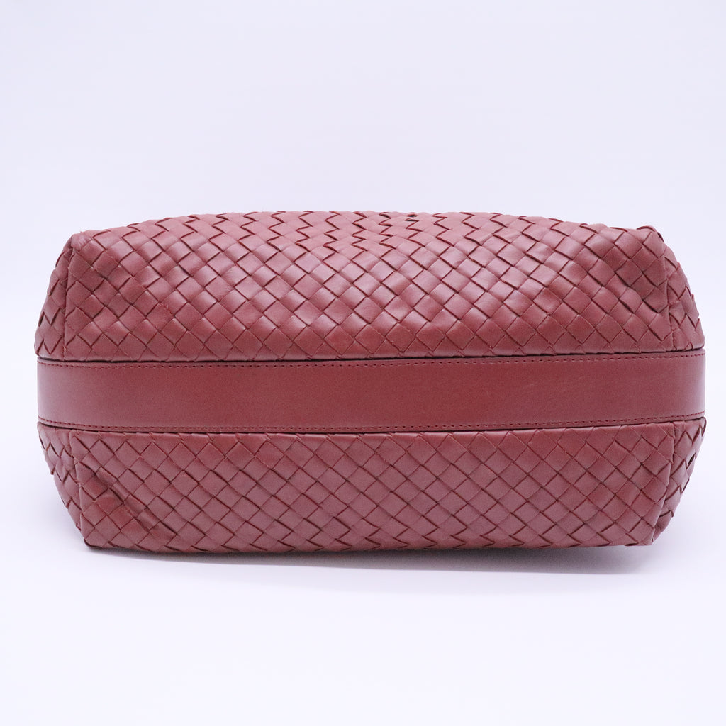 Zip Shoulder Bag Intrecciato Nappa Large