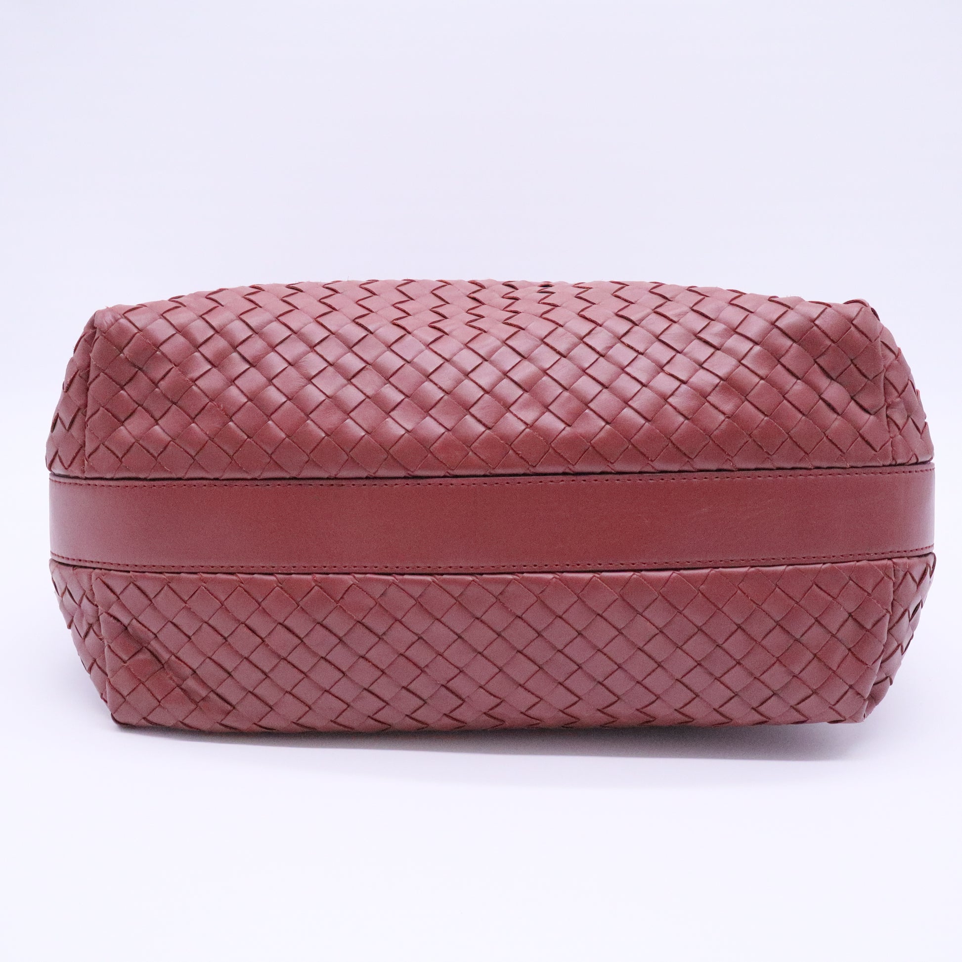 Zip Shoulder Bag Intrecciato Nappa Large