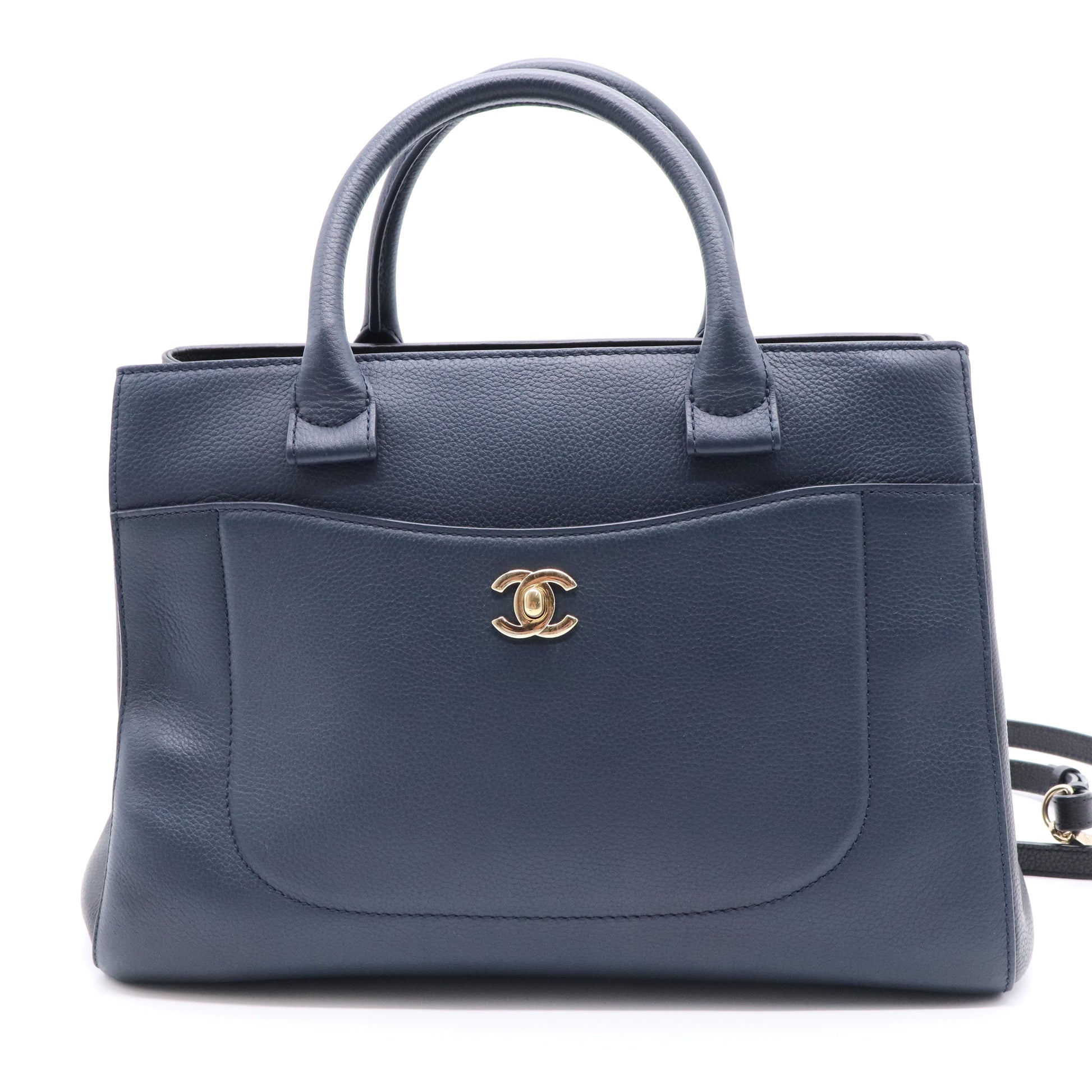 Grained Calfskin Medium Neo Executive Shopper Tote