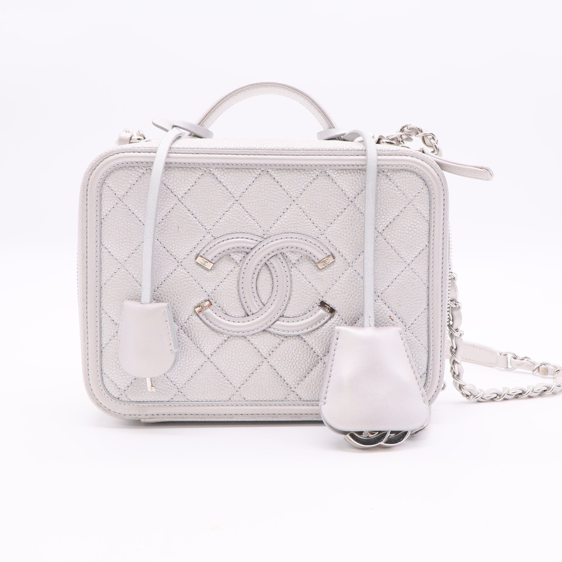 Chanel Large Filigree Vanity Case twins
