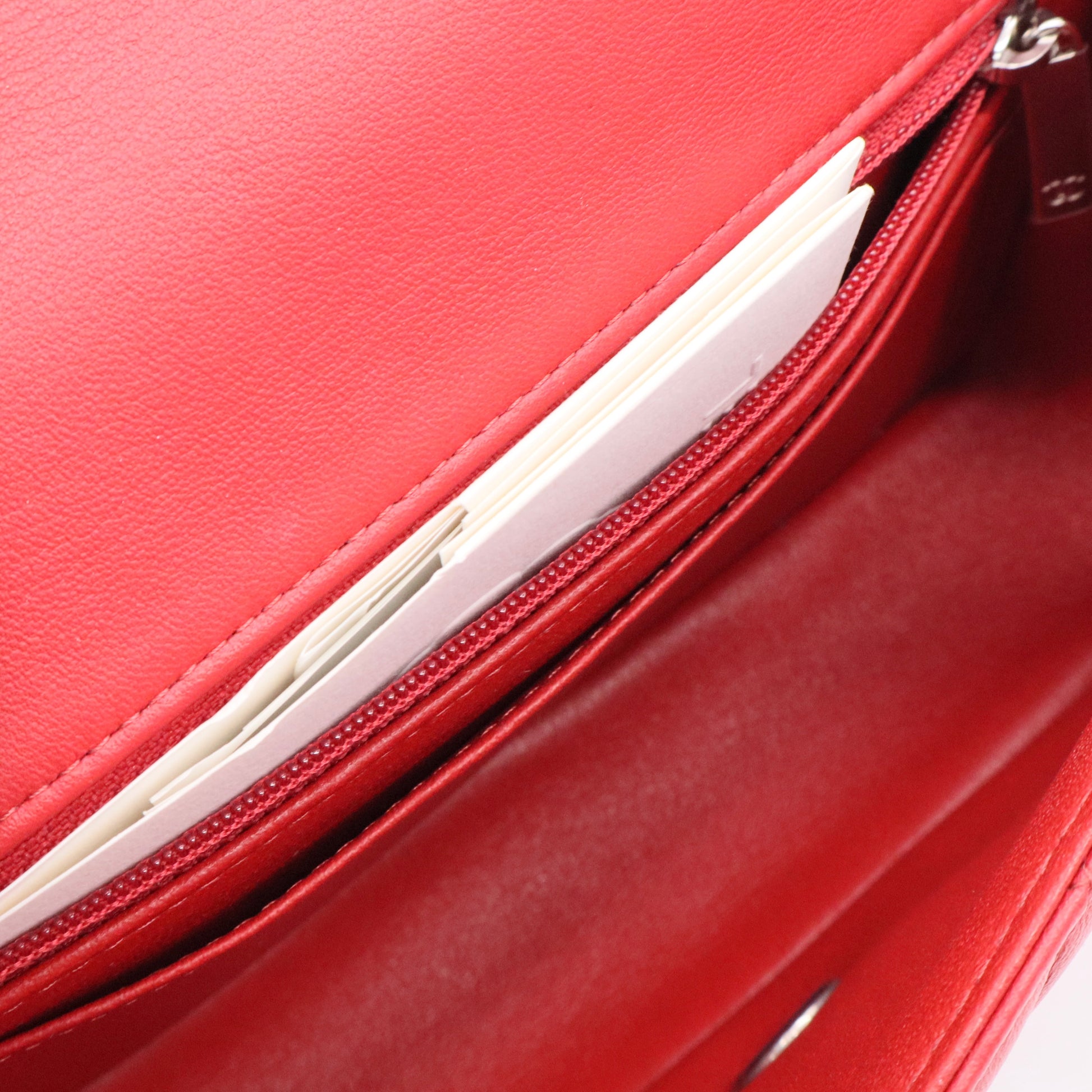 Chanel Red Quilted Lambskin Leather Classic Mini Flap Bag twins LDJ3137