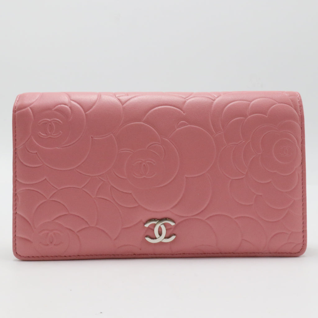 Wallet on Chain Camellia Lambskin