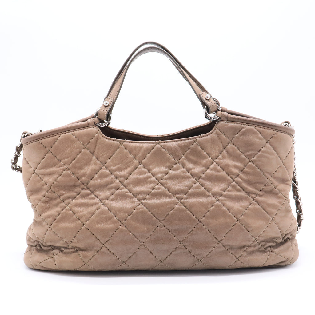 CC Sea Hit Tote Quilted Iridescent Calfskin Small