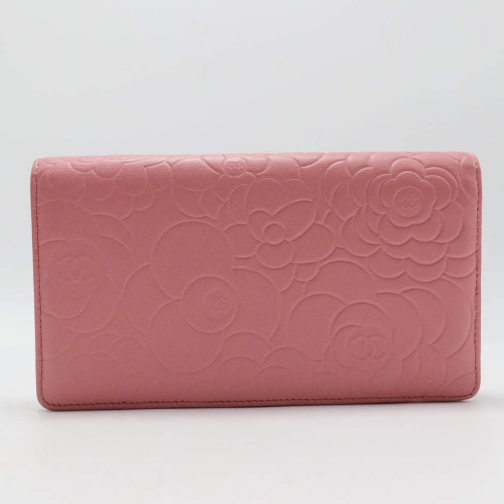 Wallet on Chain Camellia Lambskin