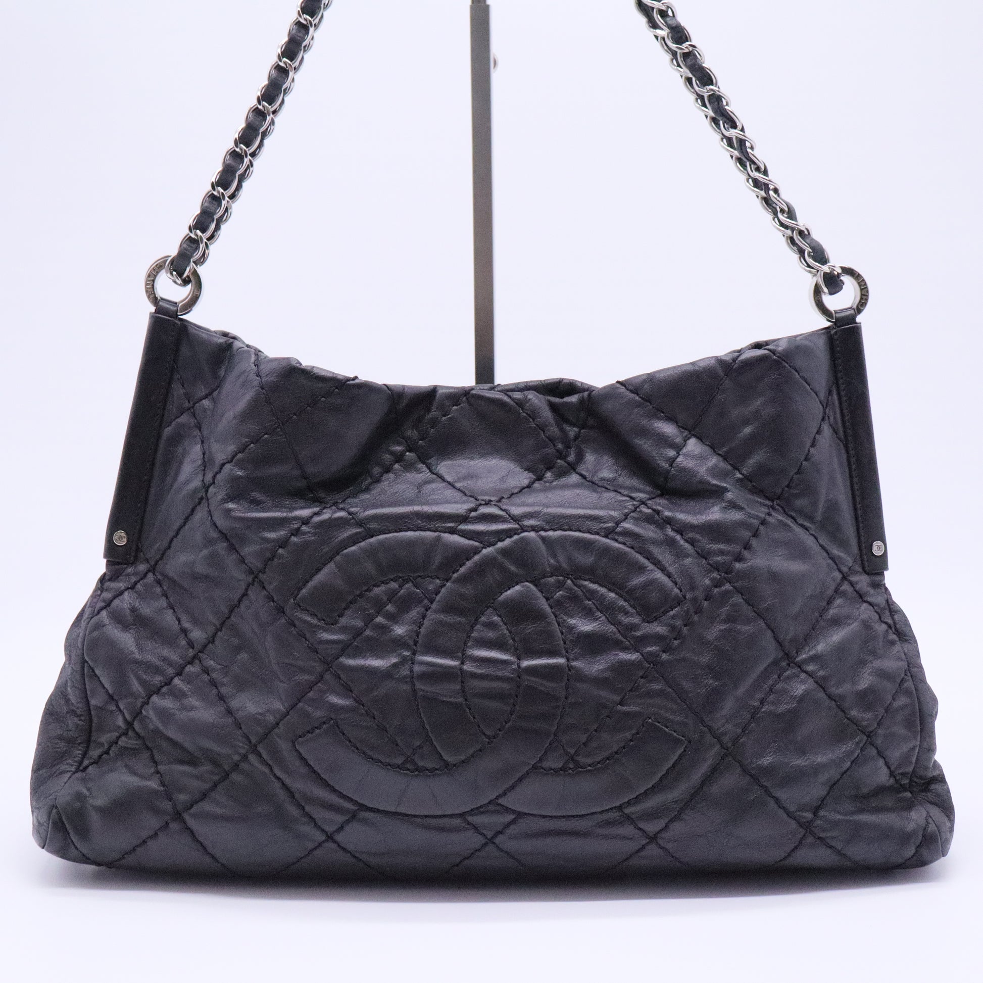 Sea Hit Shoulder Bag Quilted Iridescent Calfskin Medium