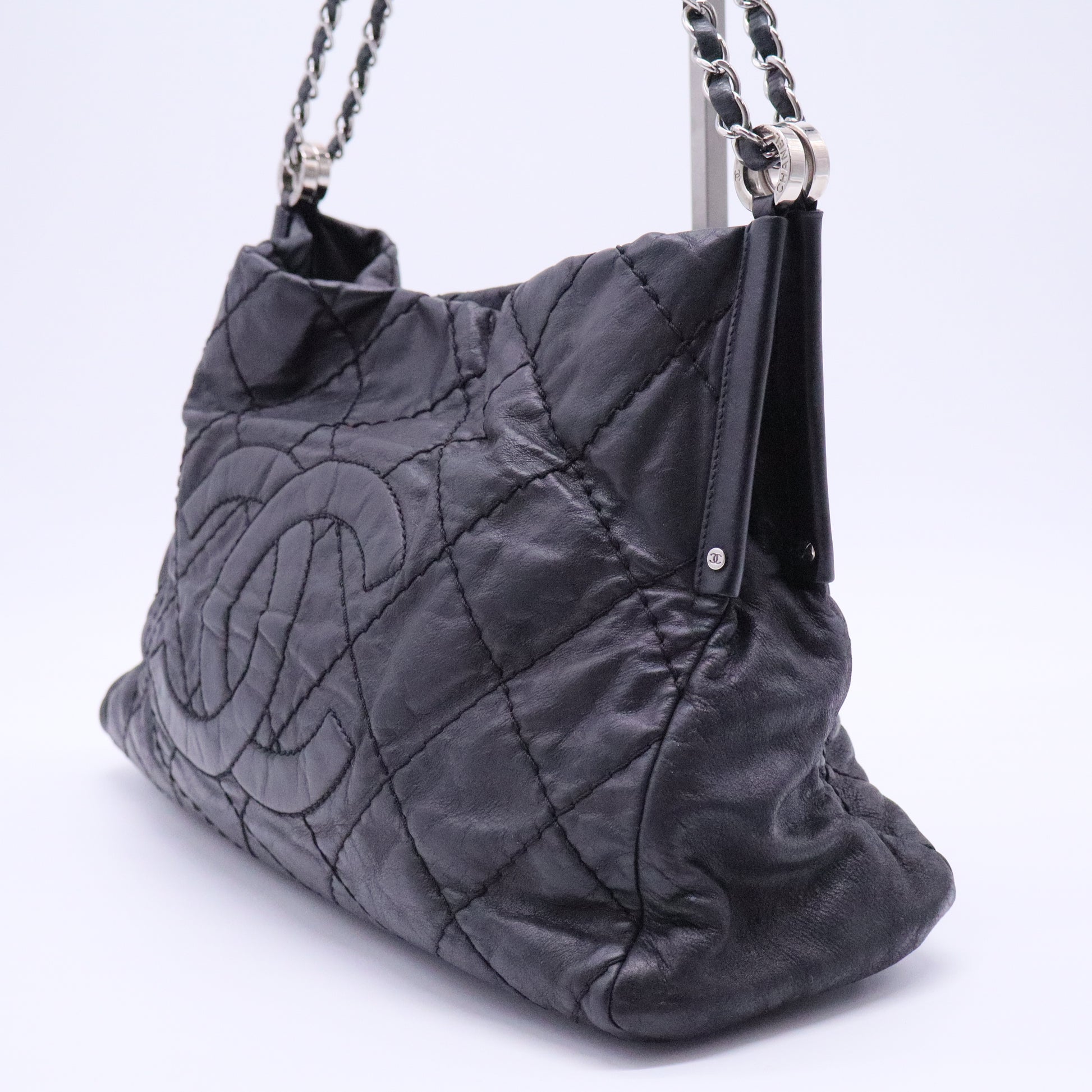 Sea Hit Shoulder Bag Quilted Iridescent Calfskin Medium