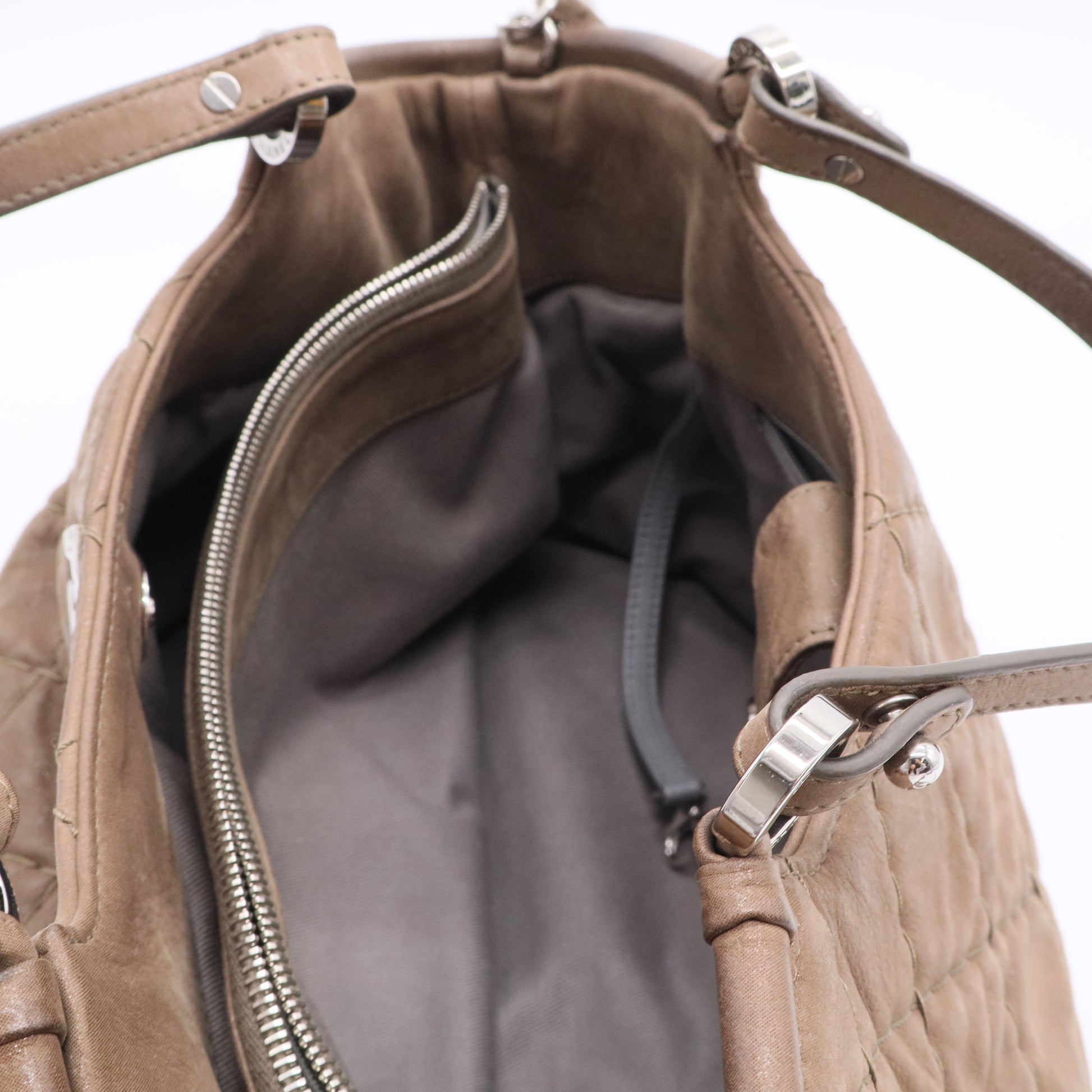 CC Sea Hit Tote Quilted Iridescent Calfskin Small