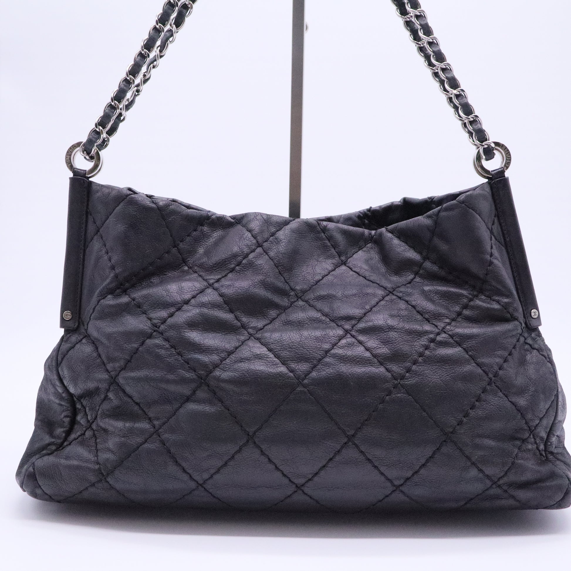 Sea Hit Shoulder Bag Quilted Iridescent Calfskin Medium