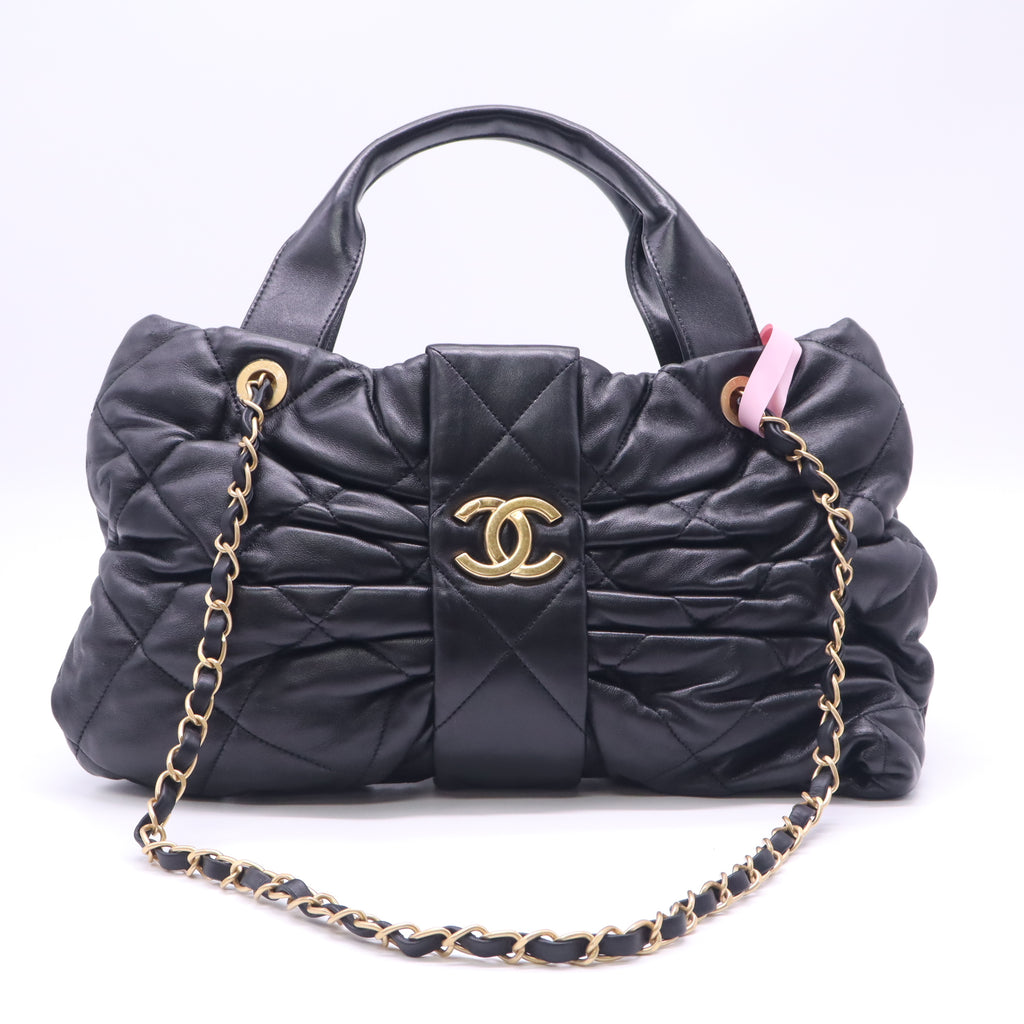 Chanel Lambskin Quilted Bow Bag twins LDJ5886