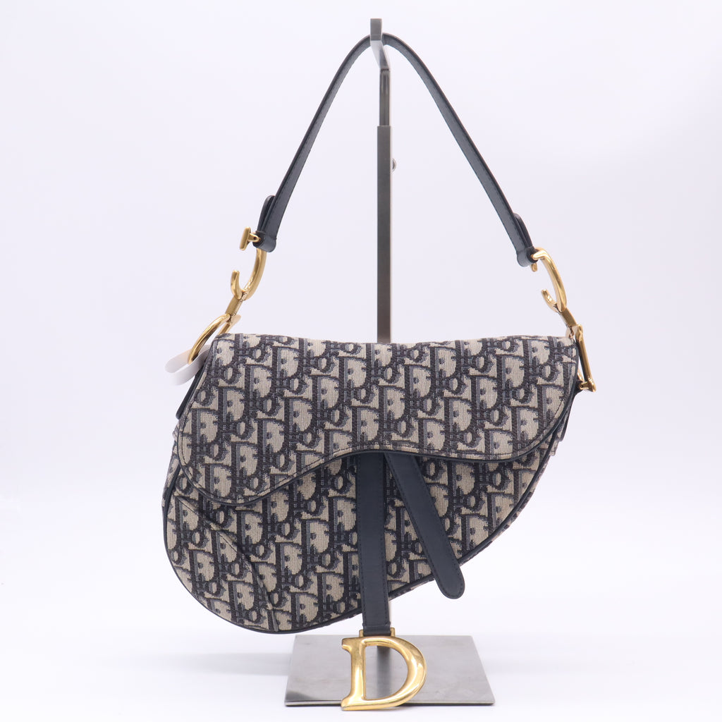 Oblique Saddle Bag Blue B23599