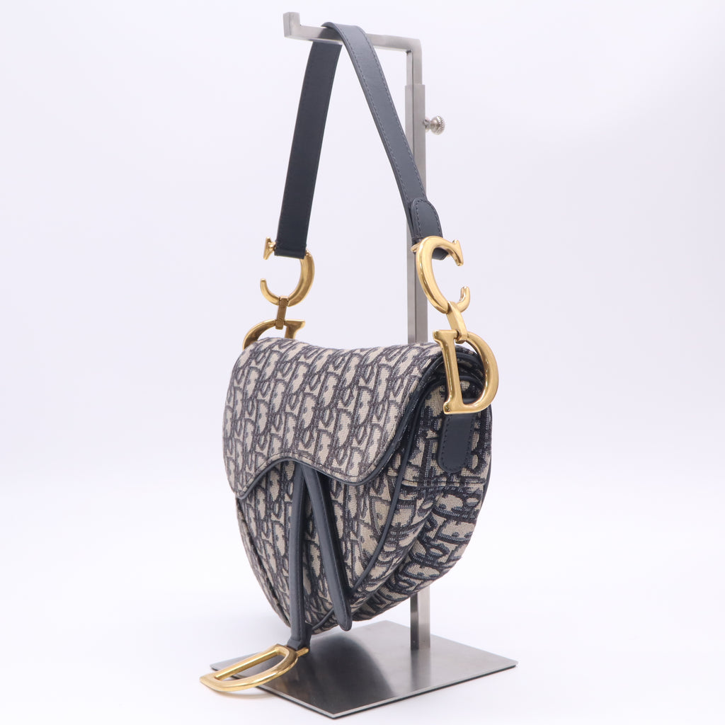 Oblique Saddle Bag Blue B23599