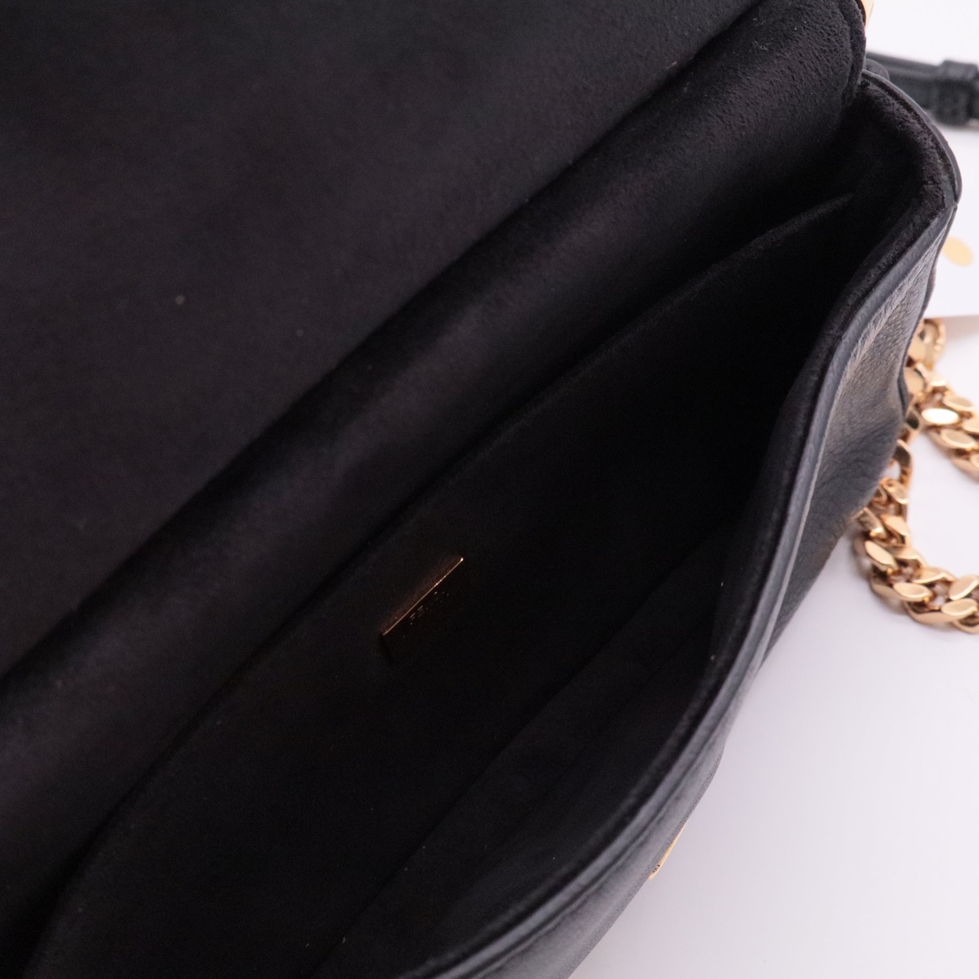 Double Baguette Studded Leather Micro