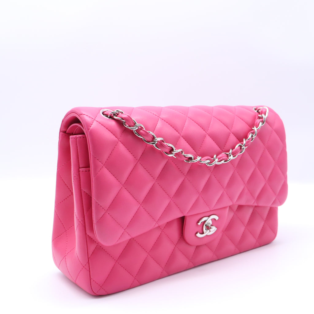 Classic Double Flap Bag Quilted Lambskin Jumbo Twins B22206