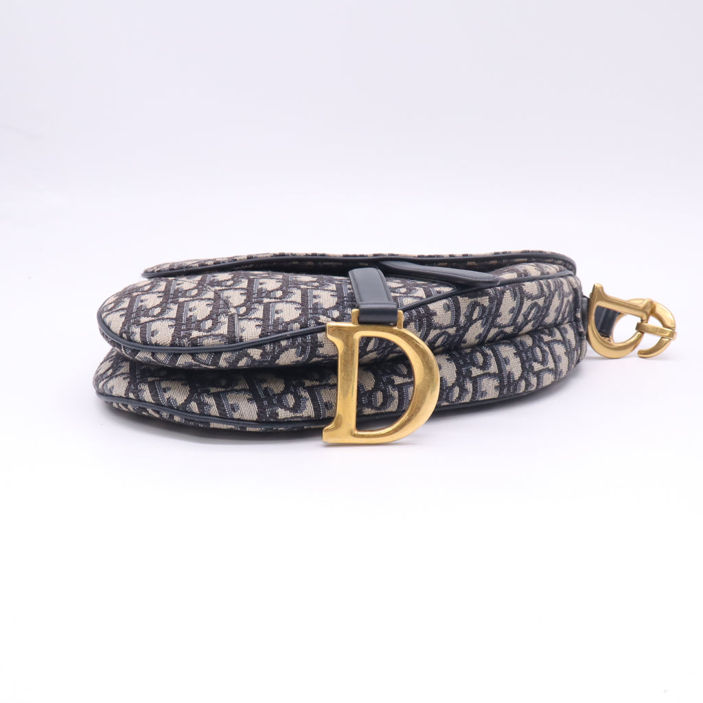 Oblique Saddle Bag Blue B23599