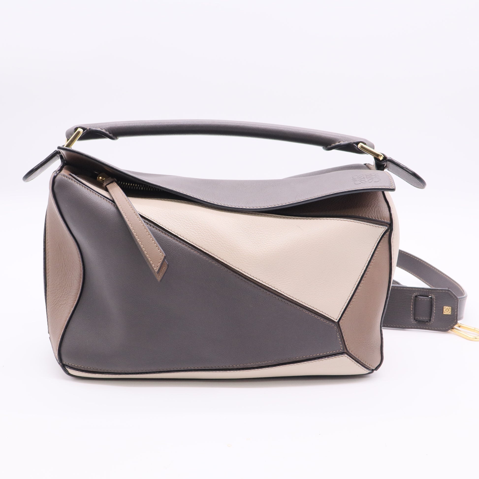 Limited Tan Brown puzzlepuzzle Bag Leather Medium twins