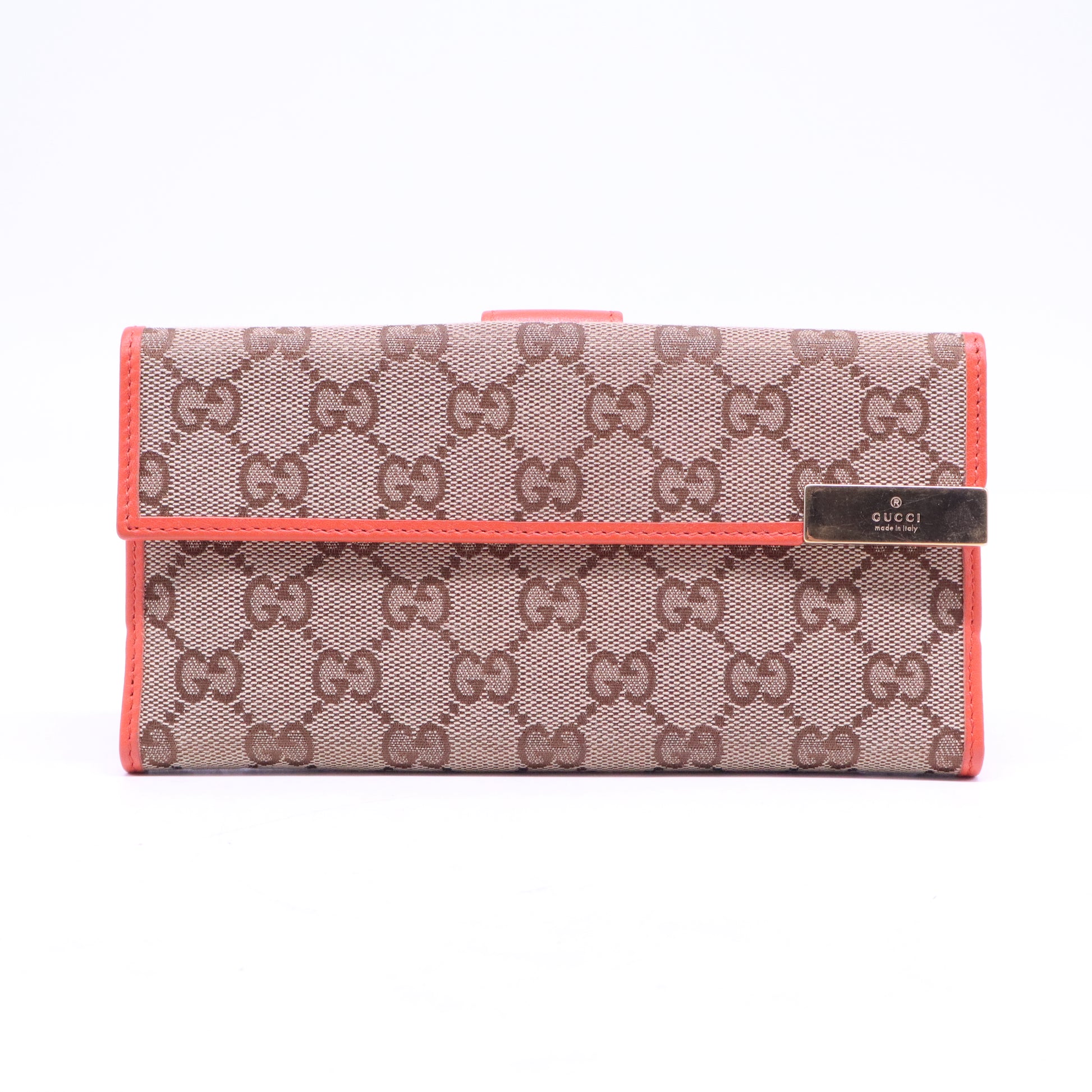 Orange Original GG Canvas Continental Wallet W20772