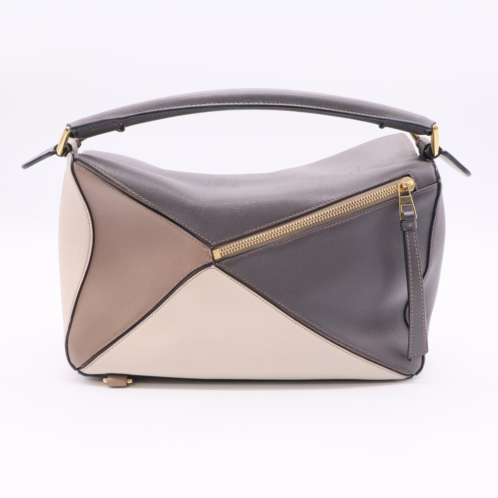 Limited Tan Brown puzzlepuzzle Bag Leather Medium twins